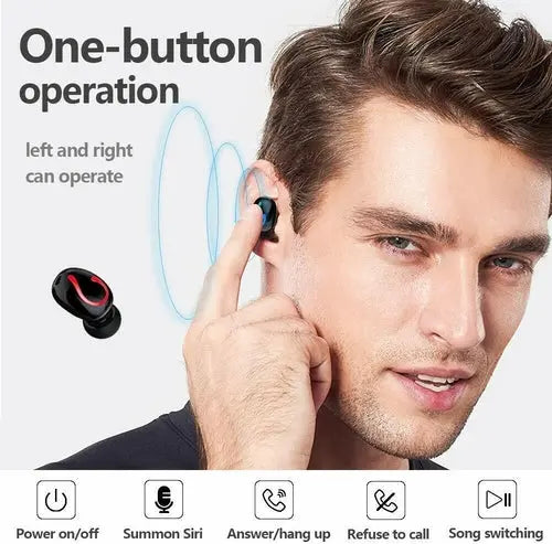 Bluetooth 5.1 Headset TWS Wireless Earphones Mini Earbuds Stereo Ingos Elektronik Shop